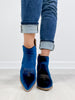 Corkys Smoke Show Western Booties in Teal Velvet