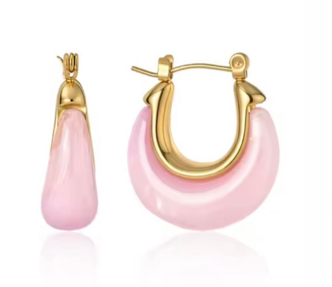 Kenzie Cotton Candy Hoops