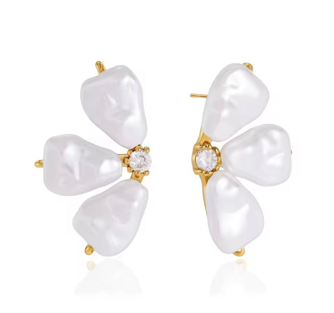 Alex Pearl Flower Earrings