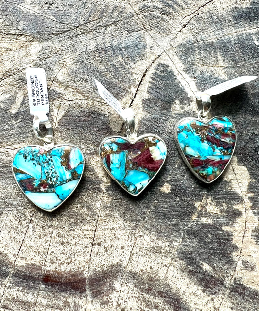 Turquoise Heart Pendant