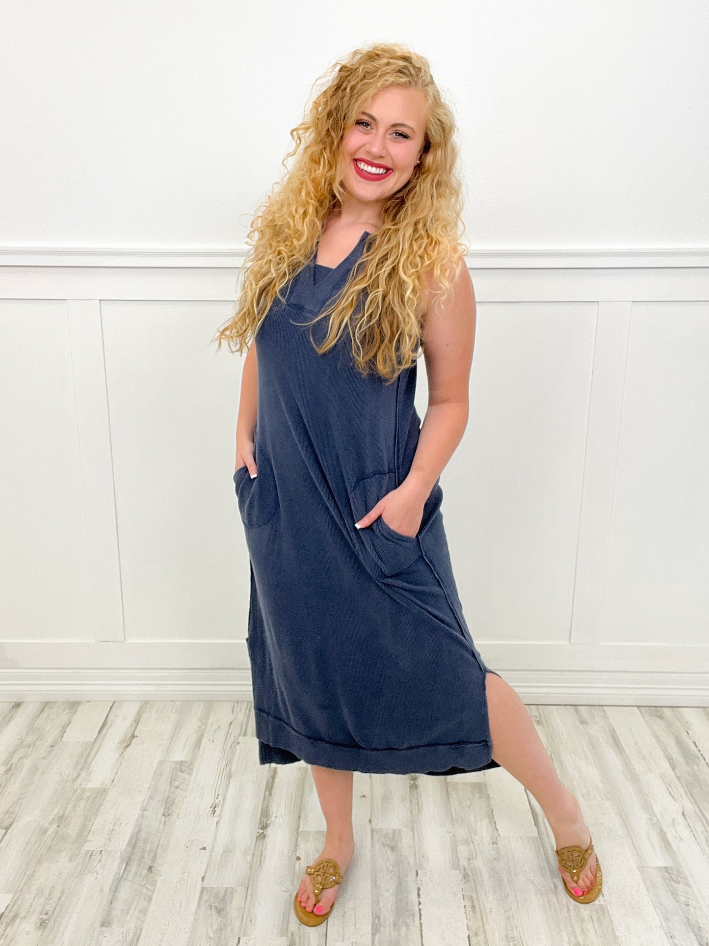 Take Me Shopping Mineral Washed Maxi Dress