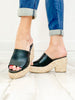 Corkys Solstice Wedge Sandals in Black