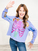 Queen of Sparkles Purple Multi Skelton Sweatshirt