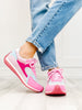 Blowfish Brentwood Tennis Shoes in Lipstick Pink