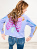 Queen of Sparkles Purple Multi Skelton Sweatshirt