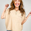 Dolman Sleeve Textured Knit Casual Top
