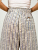 Vintage Striped Print Wide Leg Pants