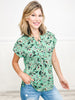 Green with Envy Lizzy Dolman Short Sleeve Top