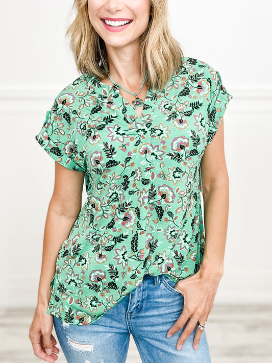 Green with Envy Lizzy Dolman Short Sleeve Top
