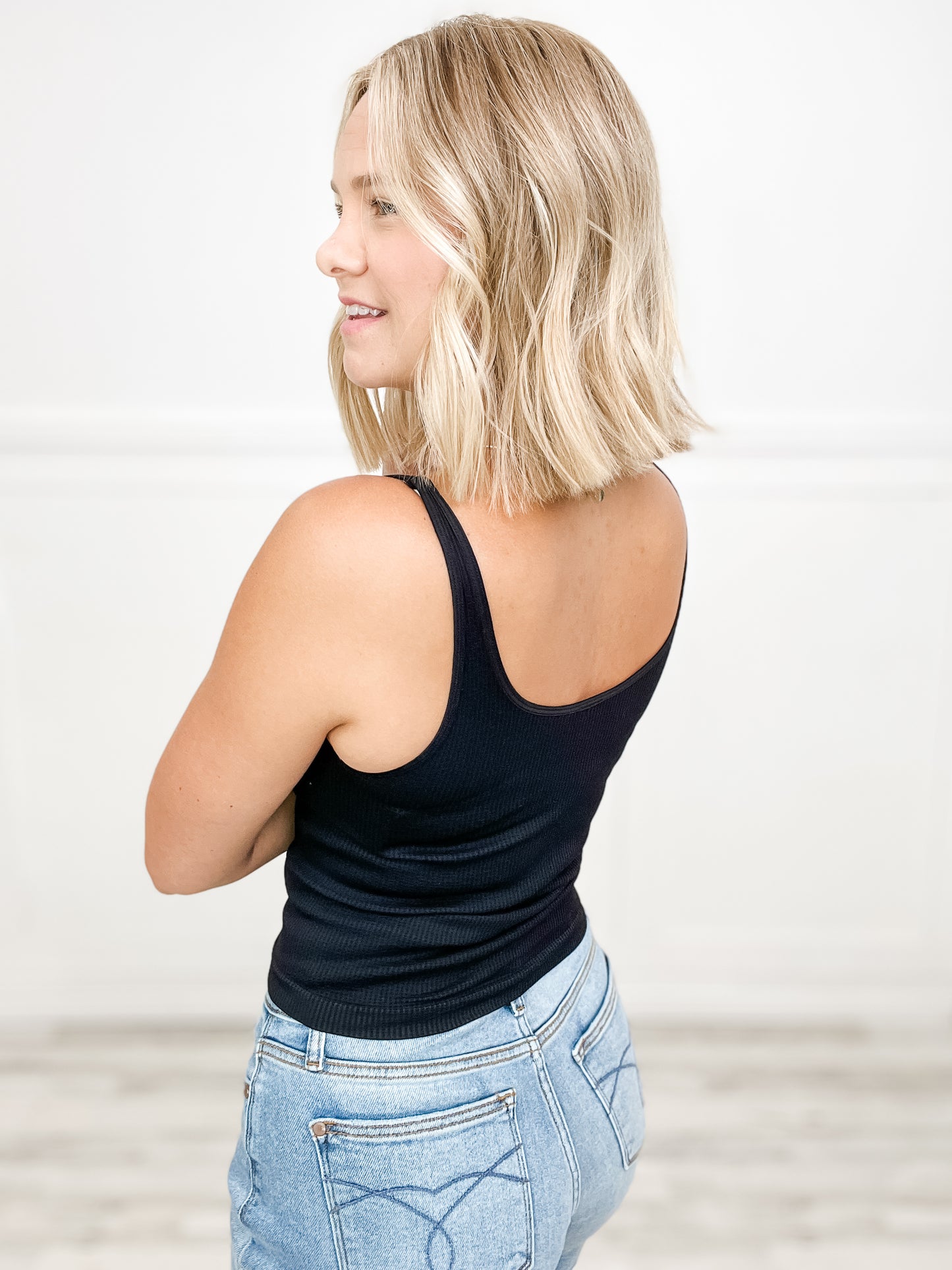 Ribbed Sweetheart Tank Top