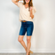 Judy Blue LONG STORY SHORT Mid-Rise Bermuda Denim Shorts