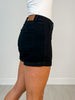 Judy Blue BLACKOUT BABE Double Rolled Cuff Black Shorts