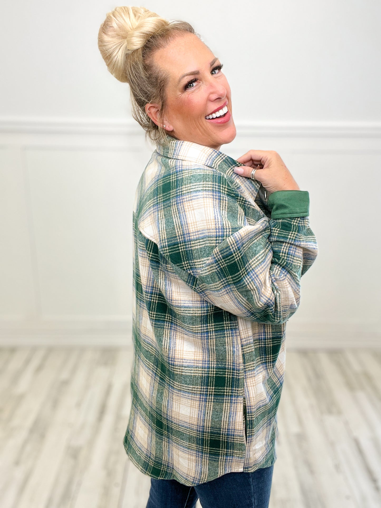 Get Outside For Fall Plaid Top