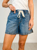 Judy Blue ON DUTY High Waist Featherweight Baggy Denim Shorts