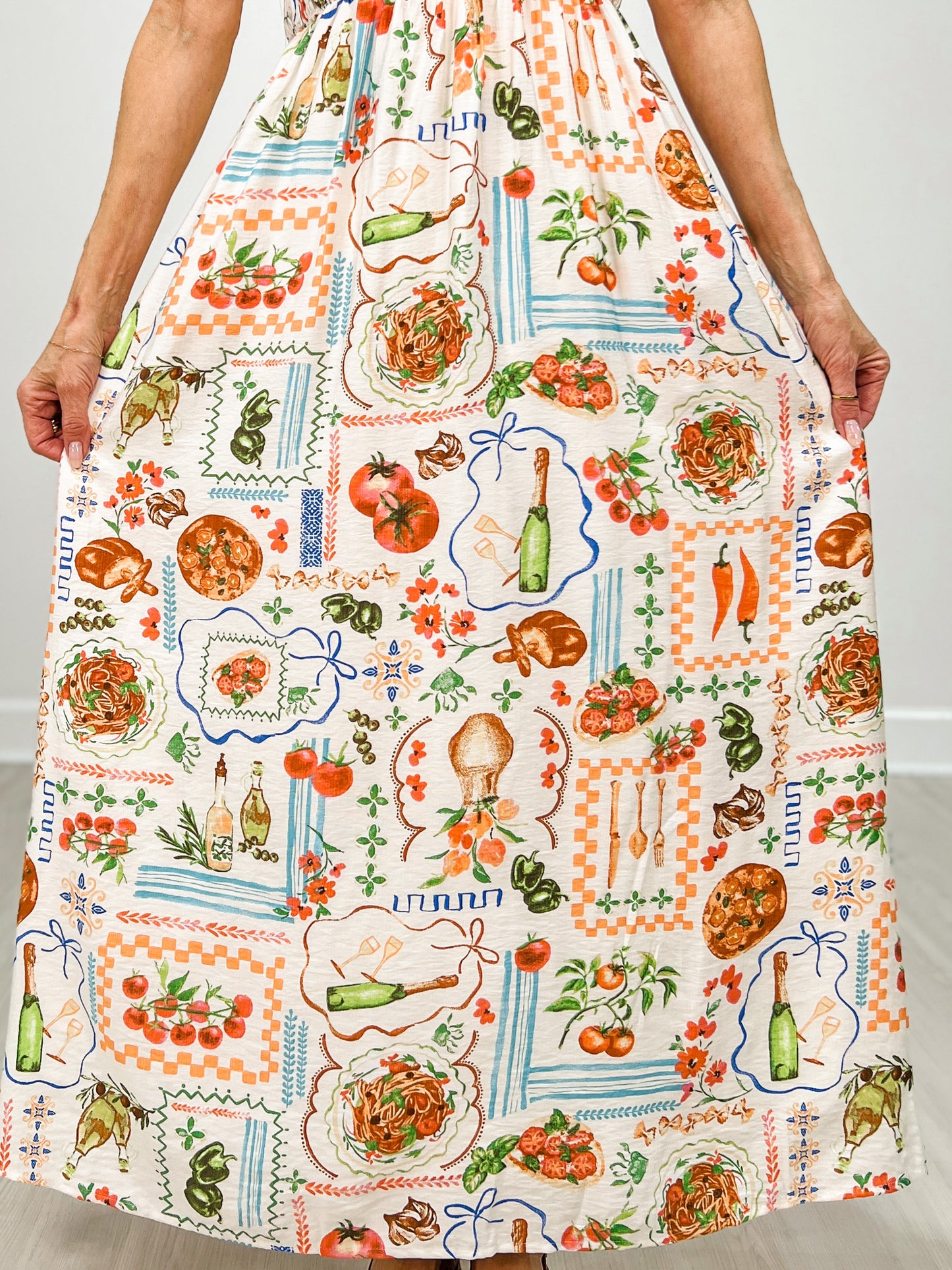 Sleeveless Smocked Top Maxi Dress