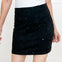 Suede All Over Stones Stretch Mini Skirt