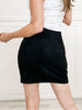 Suede All Over Stones Stretch Mini Skirt
