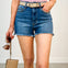 Judy Blue ELIZA High Rise Cut Off Denim Shorts