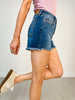 Judy Blue ELIZA High Rise Cut Off Denim Shorts