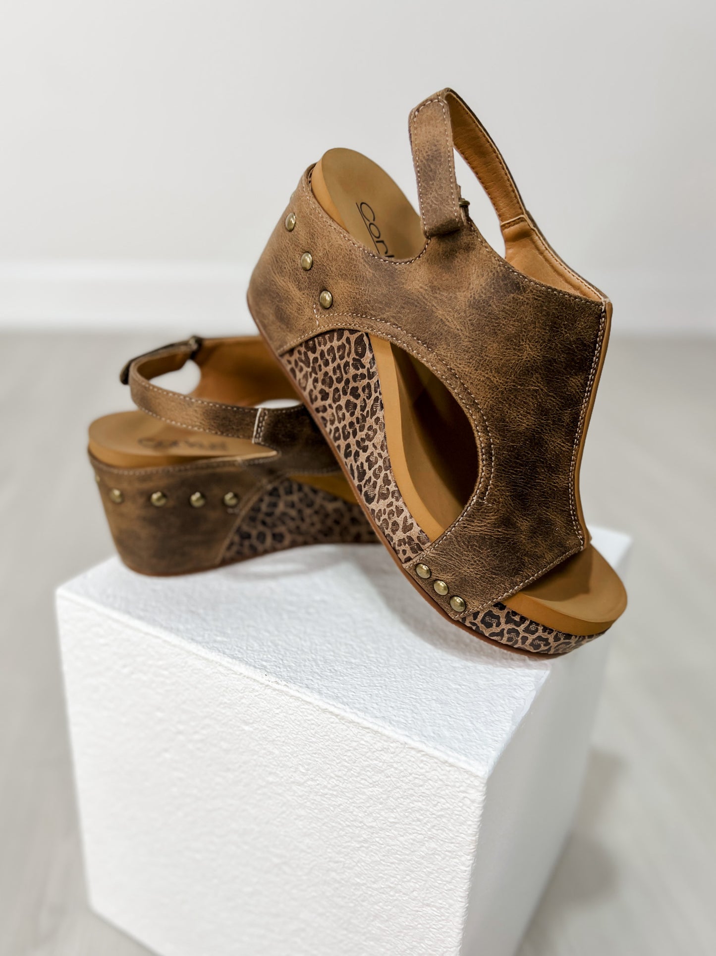 Corkys Carley Wedges in ESPRESSO COMBO