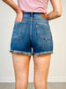 Judy Blue ELIZA High Rise Cut Off Denim Shorts