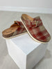 Corkys Day Dream Clogs in RUST PLAID