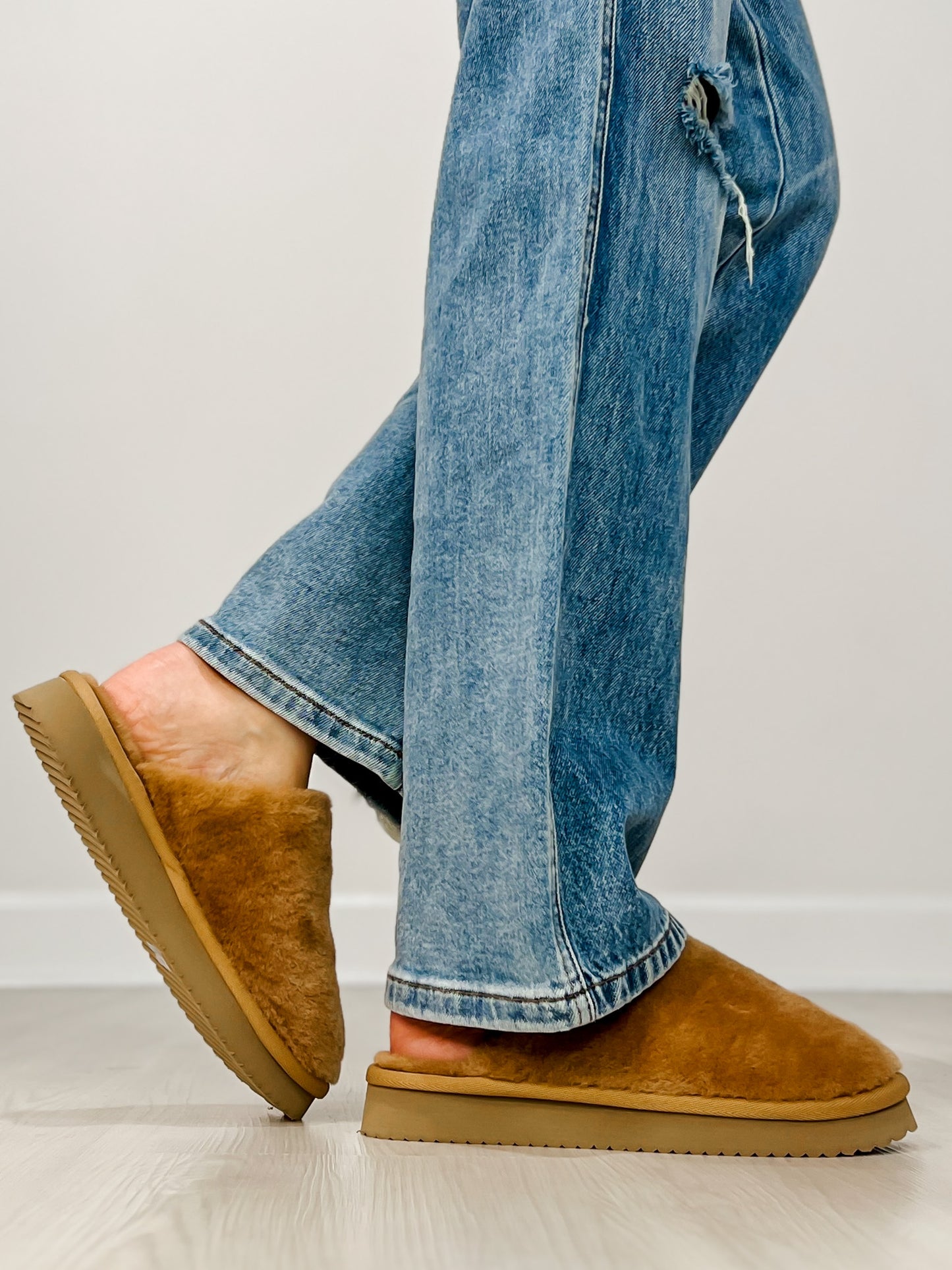 Corkys Comfy Slip-On Slides in TAN