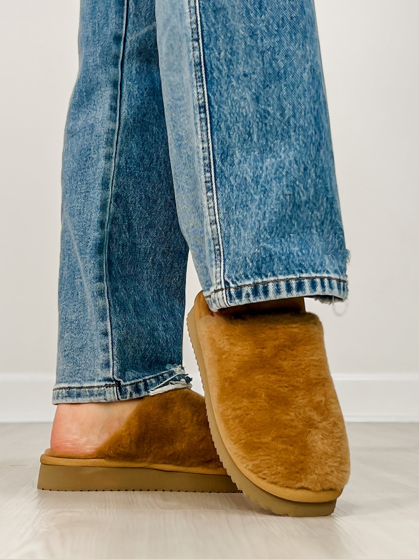 Corkys Comfy Slip-On Slides in TAN