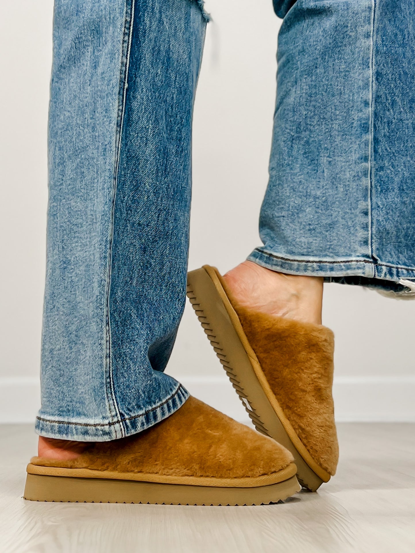 Corkys Comfy Slip-On Slides in TAN