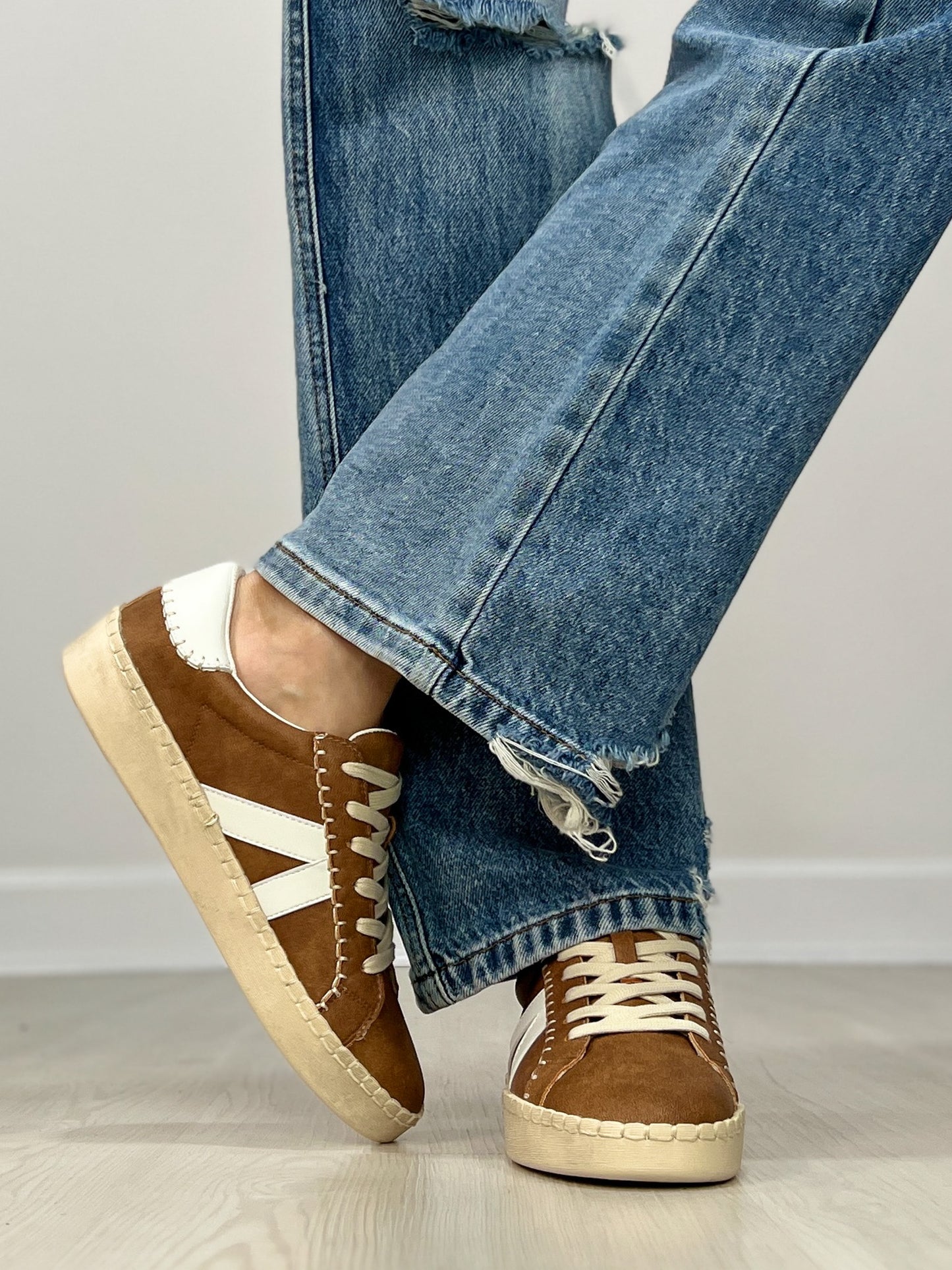 Corkys Friend Zone Tennis Shoes in COGNAC