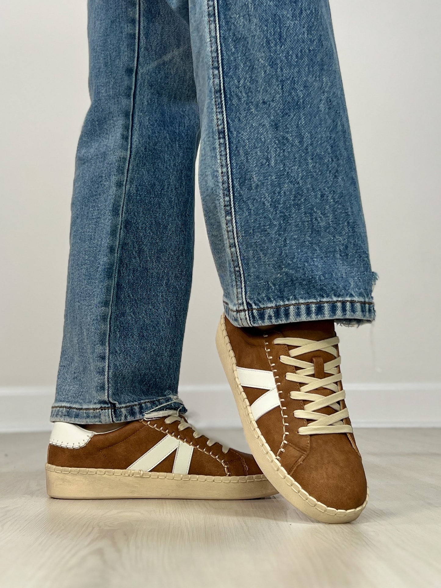 Corkys Friend Zone Tennis Shoes in COGNAC