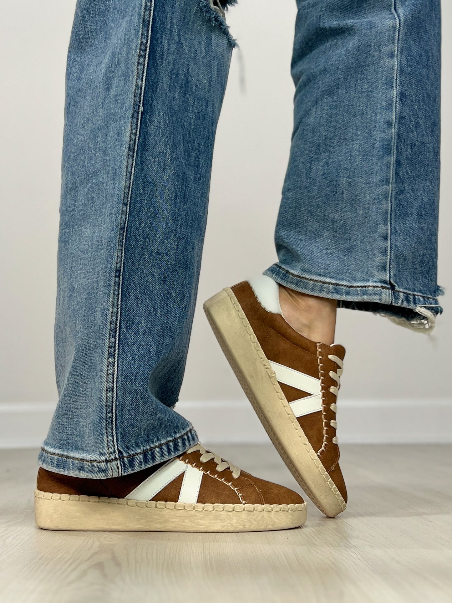 Corkys Friend Zone Tennis Shoes in COGNAC