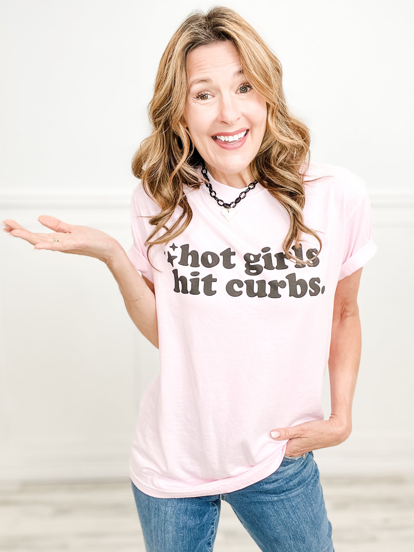 Hot Girls Hit Curbs Graphic Tee