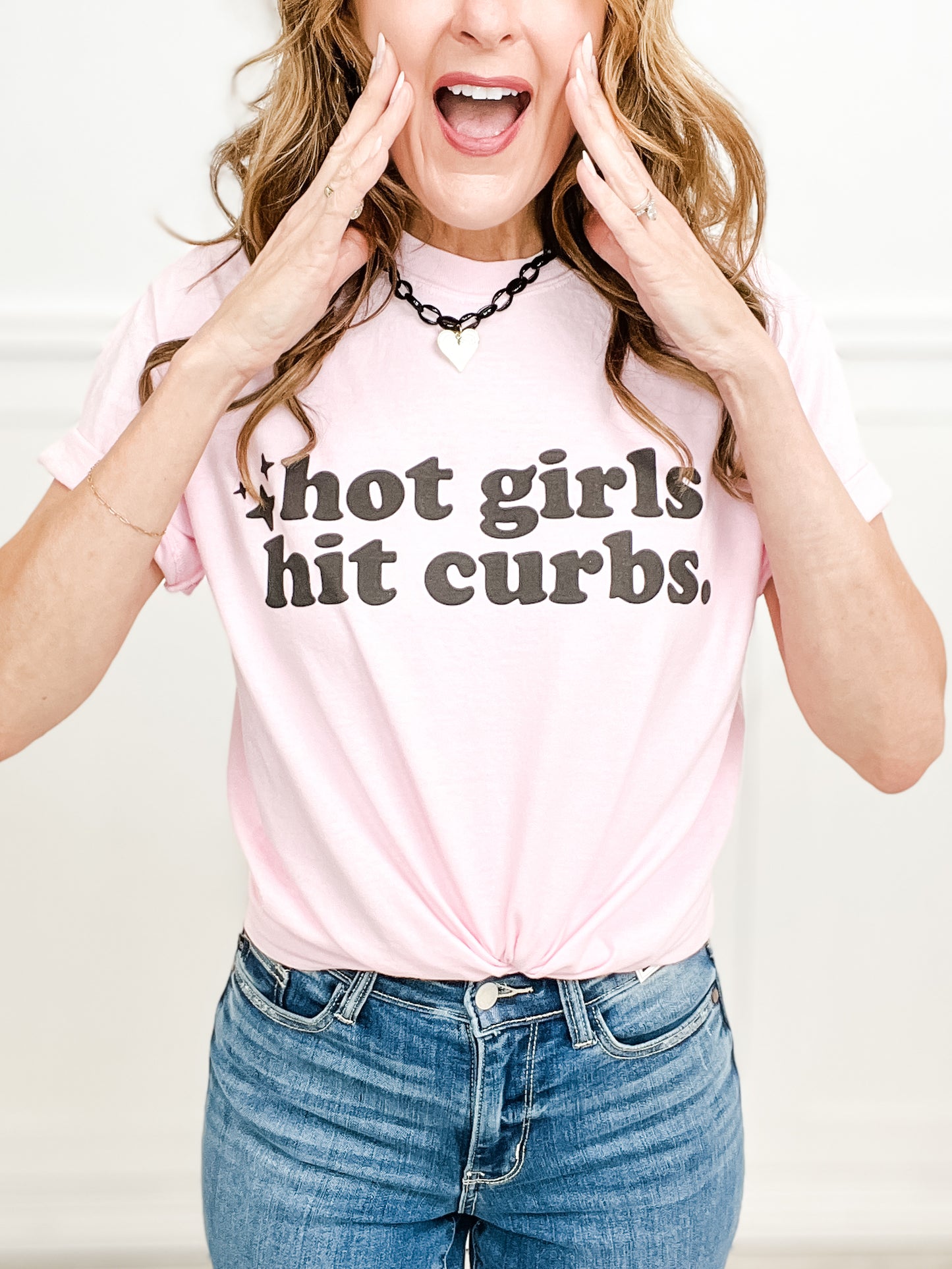 Hot Girls Hit Curbs Graphic Tee