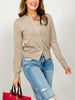 Long Sleeve Solid Knit Button Down Cardigan