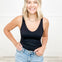 Wide Ribbed Cropped Tank Top