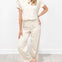 Air Essentials Raglan Hoodie Tee and Wide Leg Pants Set