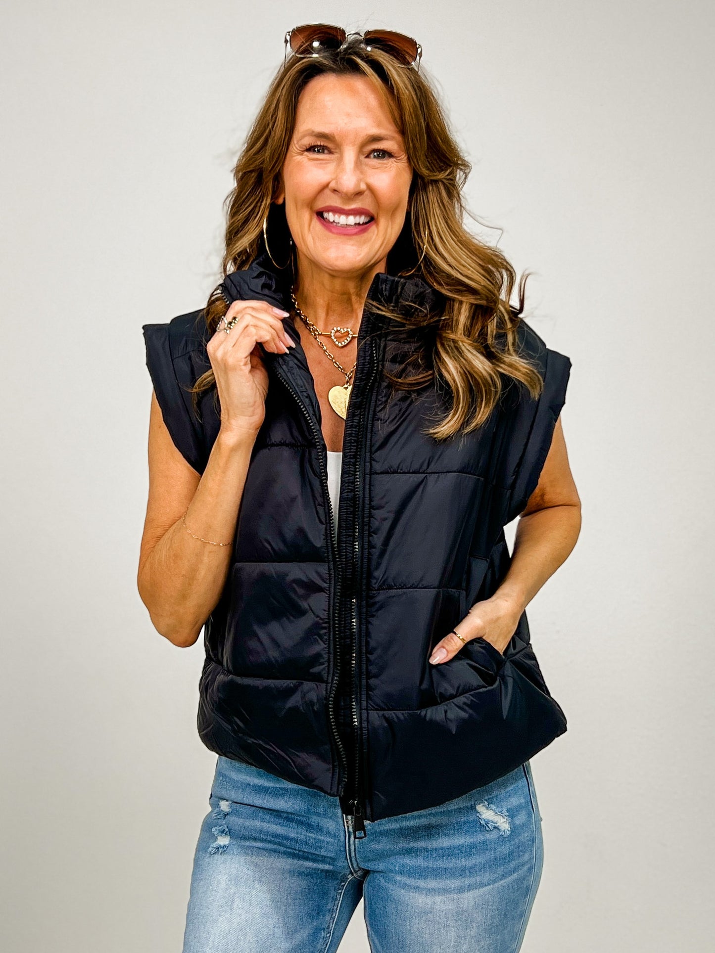 Sleeveless Oversized Puffer Vest