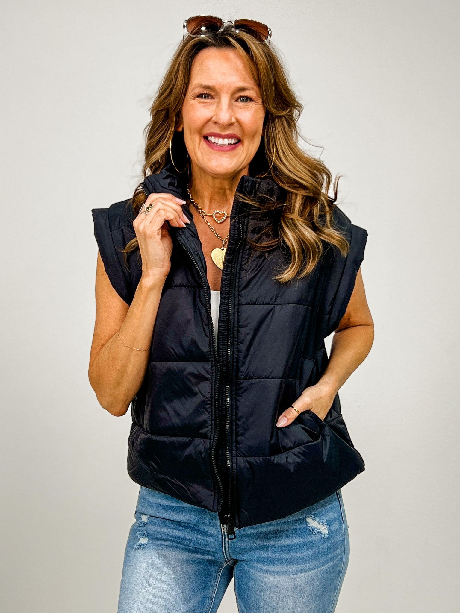 Sleeveless Oversized Puffer Vest