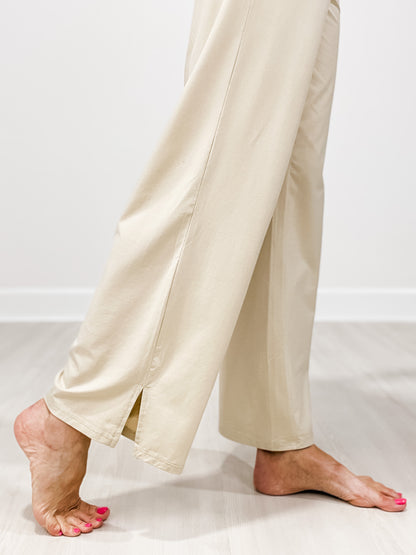 Air Essentials Raglan Hoodie Tee and Wide Leg Pants Set