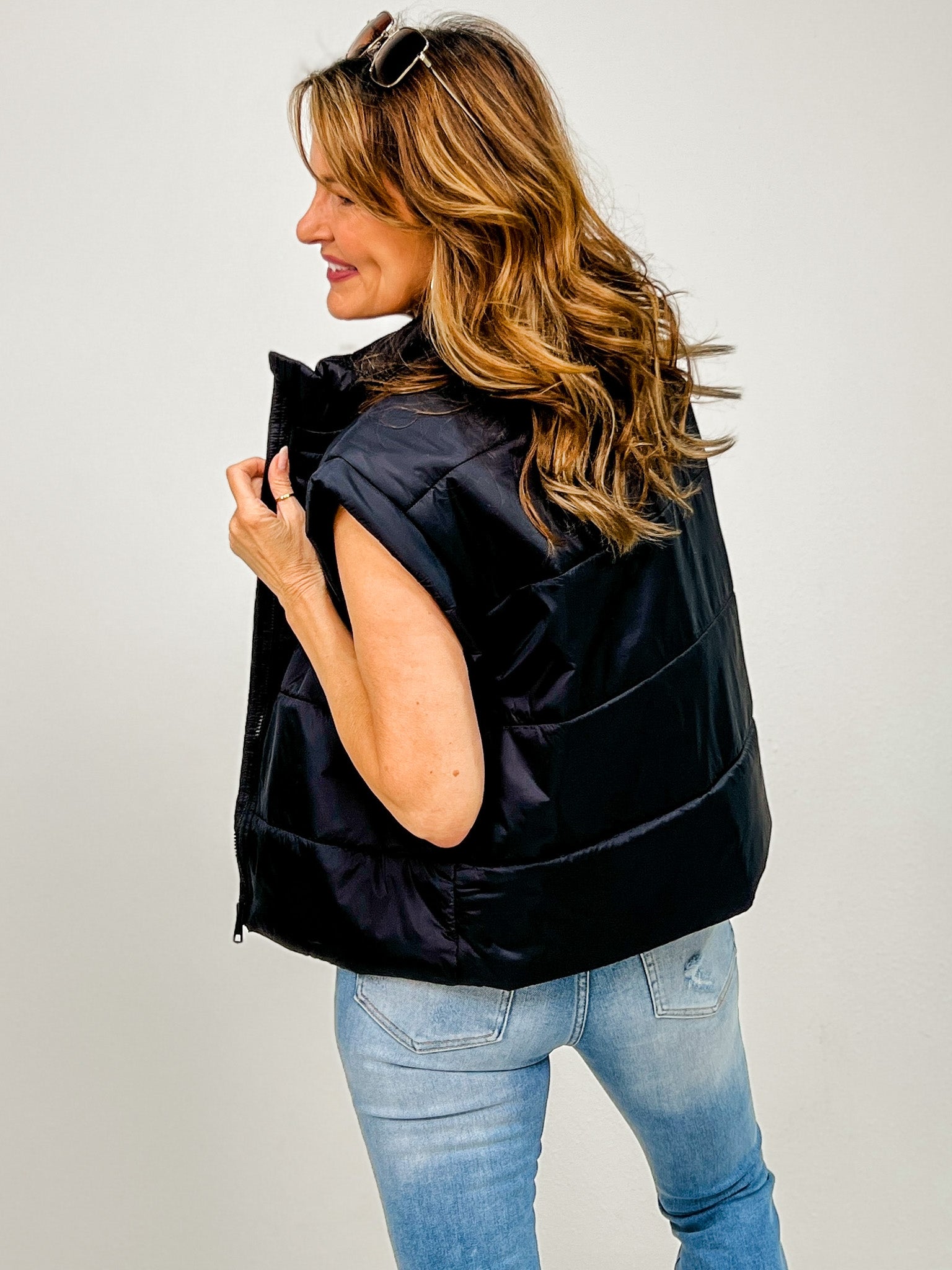 Sleeveless Oversized Puffer Vest