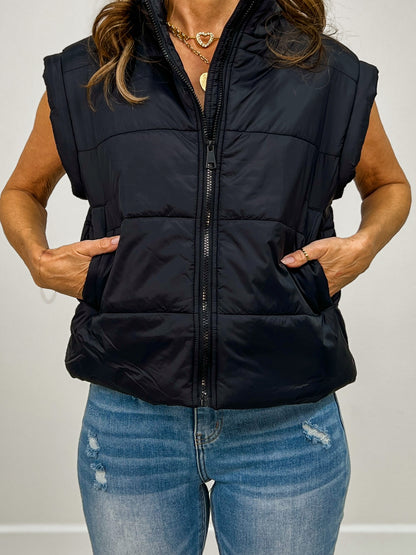 Sleeveless Oversized Puffer Vest