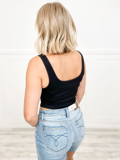Reversible Ribbed Crop Top