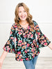 Magnolia Wild Tunic Top with Waterfall Bell Sleeves