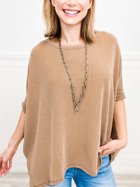 I Got You Babe Ribbed Tunic Top