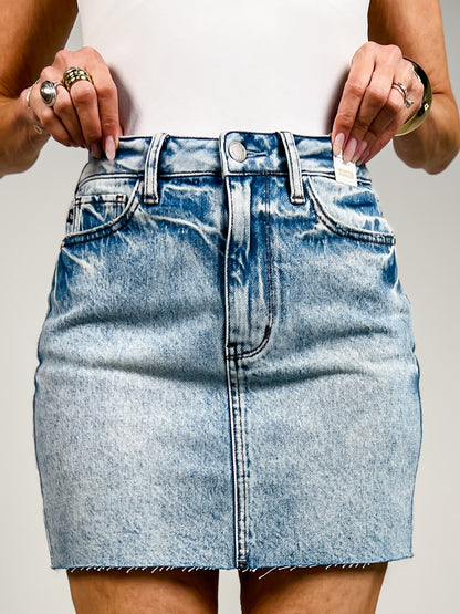 Judy Blue High-Waisted Rigid Magic Denim Skirt