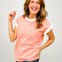 Cap Sleeve Stripe Contrast Trim Top - GRP B