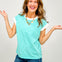 Cap Sleeve Stripe Contrast Trim Top - GRP C