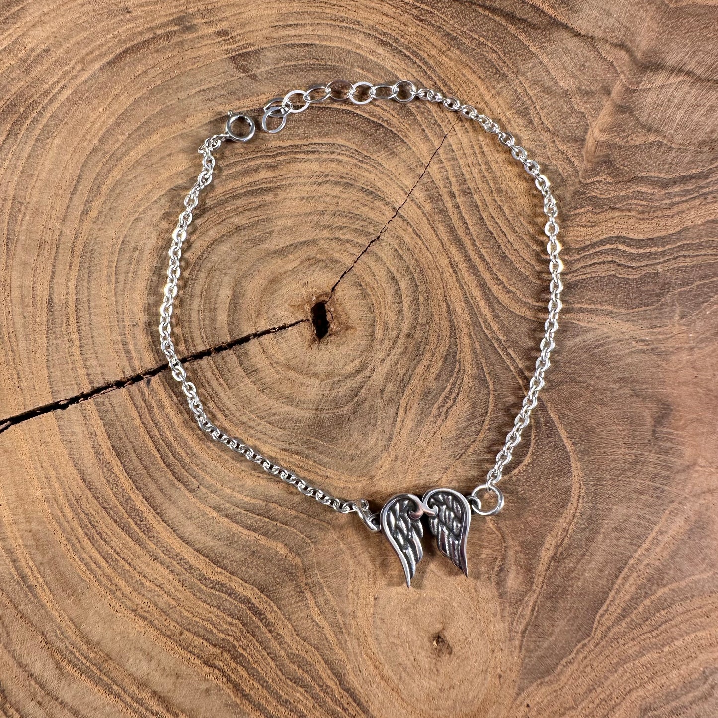 Dainty Angel Wing Necklace or Bracelet