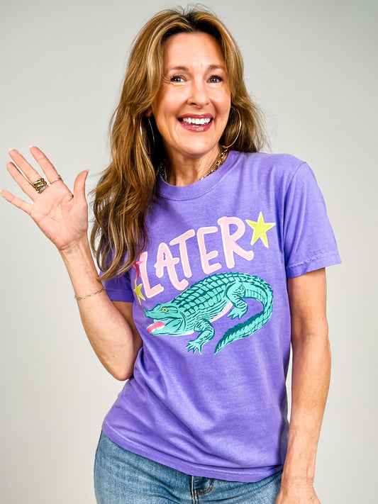 Later Gator, Afterwhile Crocodile Graphic Tee